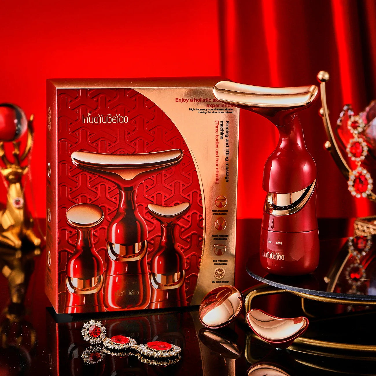 🌸 Appareil de Lifting Visage & Cou – Technologie Beauté Asiatique MERISA 🌸